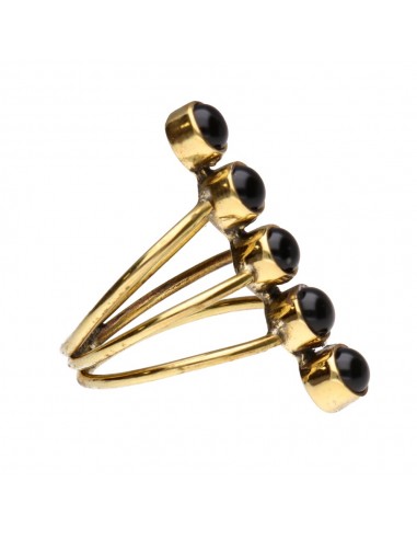 Bronze Ring with Random Mineral -53-