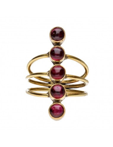 Bronze Ring with Random Mineral -53-