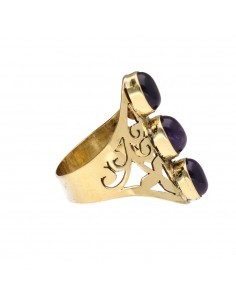 Bronze Openwork Ring with... 2