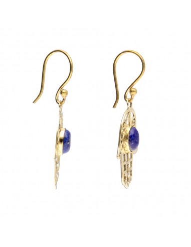 Brincos de bronze com minerais -48-