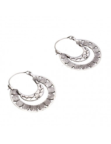 Boucles d'oreilles plaquées argent -P61-