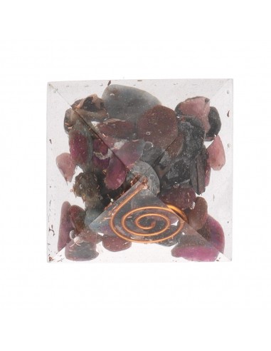 Pirâmide de resina de safira...