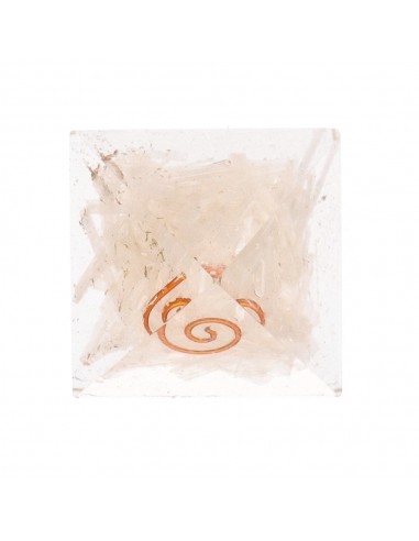 Pirâmide de resina de selenite com...