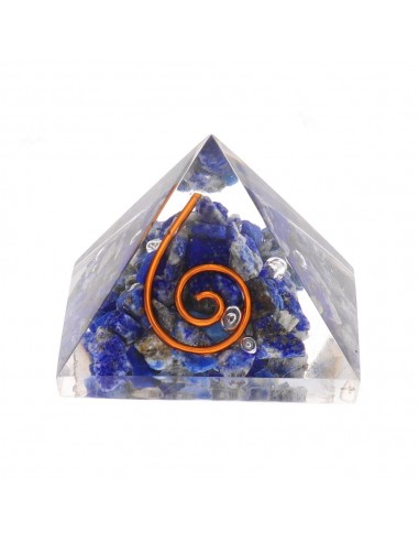 Lapis Lazuli Pyramid in Resin with...