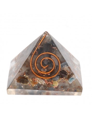 Blue Cyanite Pyramid in Resin with...