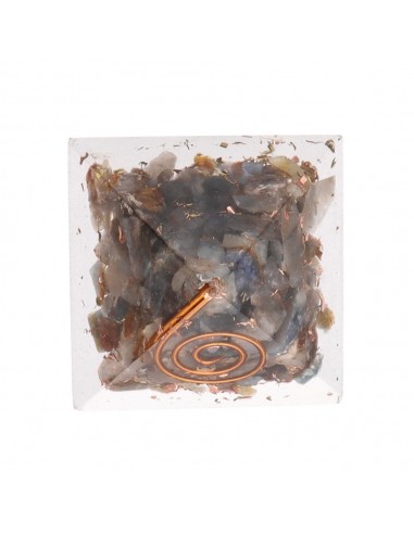 Blue Cyanite Pyramid in Resin with...