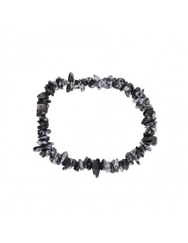 Small Chip Bracelet in Nevada Obsidian