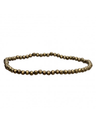 Pulsera Facetada de Pirita 3mm