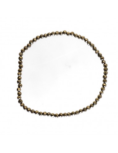 Pulseira de Pirite Facetada 3mm