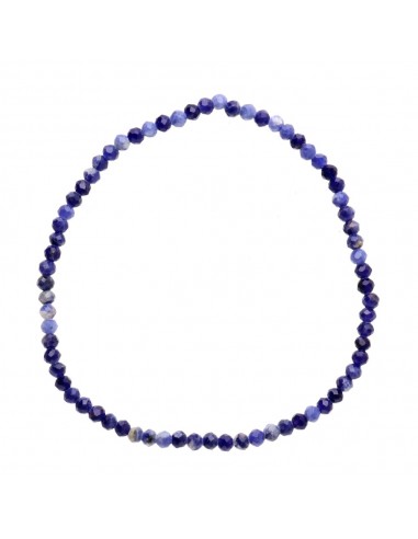 Bracelet à facettes en sodalite 3mm