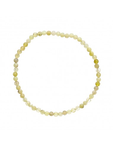 3mm Yellow Opal Faceted Bracelet