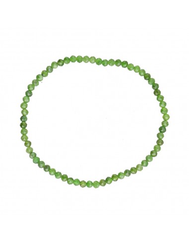 Bracelet à facettes dioptase chromée 3mm