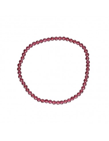 Garnet Faceted Bracelet 3mm