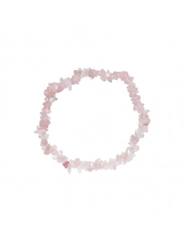 Small Rose Quartz Chip Bracelet