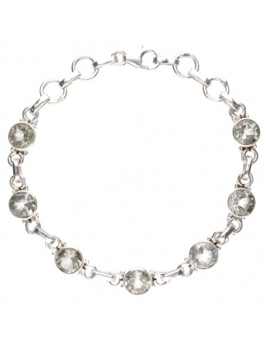 Green Amethyst Bracelet in 925...