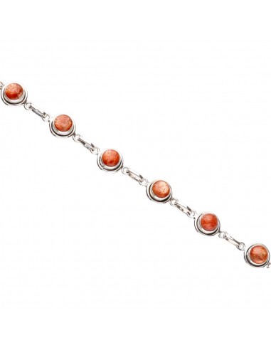 Sunstone Bracelet in Sterling Silver 925
