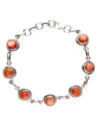 Sunstone Bracelet in Sterling Silver 925