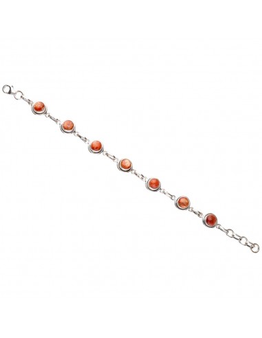 Sunstone Bracelet in Sterling Silver 925
