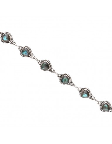 Pulsera de Labradorita en Plata de...