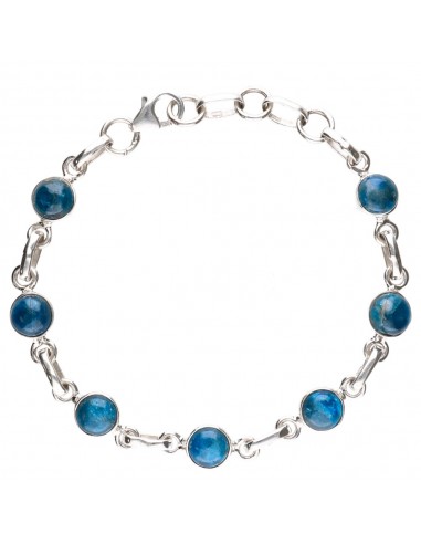 Pulseira de Apatite em Prata de Lei 925