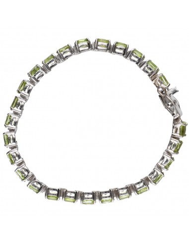 Peridot Small Ovals Bracelet in 925...