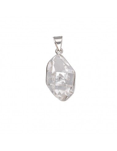 Pendentif Herkimer Quartz en argent...