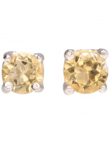 Brincos de botão com círculo facetado...