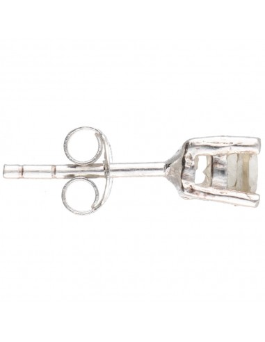 Brincos de botão com círculo facetado...