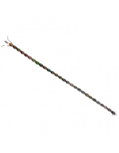 Pulsera de Ópalo Negro Facetada en...