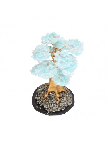 Mini Amazonite Tree with Pyrite Base