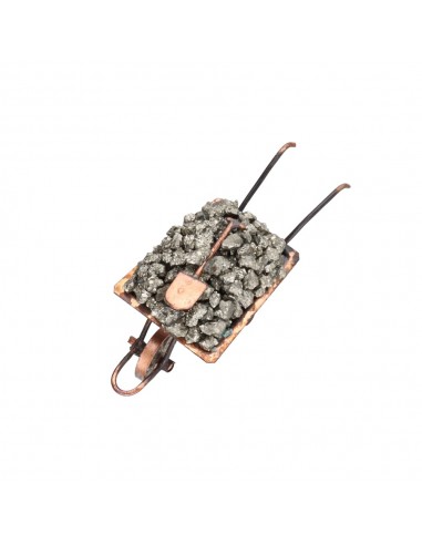 Brouette en pyrite
