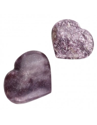 Corazones de Mica Lepidolita