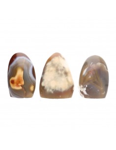 Formes d'agate polie
