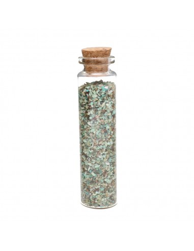 Flacon en cristal avec éclats de...