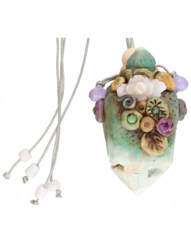 Opal Flower Pendulum