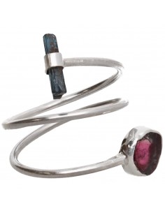 Anel turmalina melancia e... 2