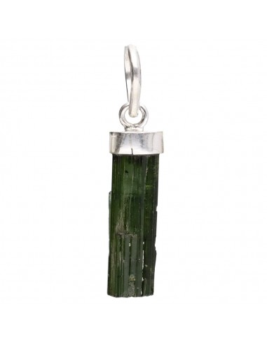 Pendentif Tourmaline verte brute en...