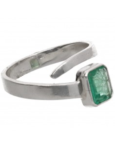 Bague émeraude à facettes... 2