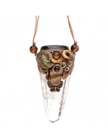 Œil de tigre avec pendule papillon