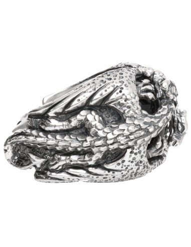 Anillo de Dragones con Ónix en Plata...