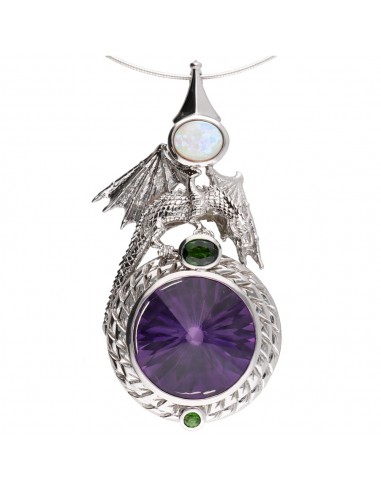 Pendentif Améthyste en argent 925 (17M)