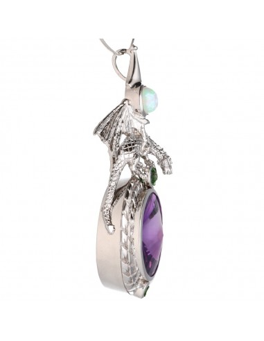 Pendentif Améthyste en argent 925 (17M)