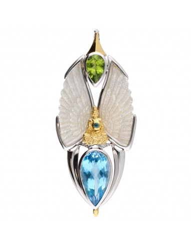 Topaz Pendant in Sterling Silver 925...