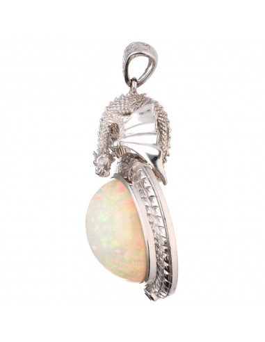 Dragon Skin Opal Pendant in 925...