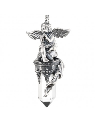 Gotland Cupid with Quartz Pendant in...