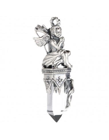 Gotland Cupid with Quartz Pendant in...
