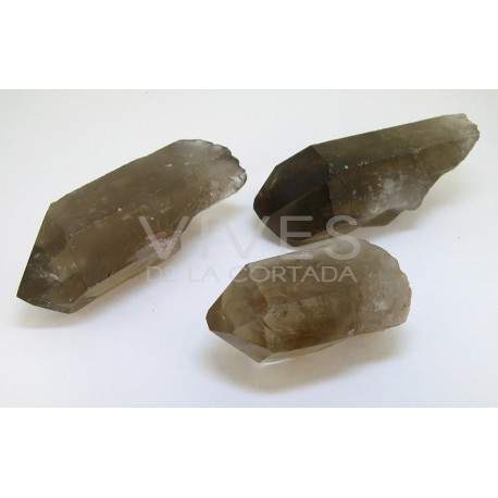 Puntas de cuarzo blanco en bruto pequeñas