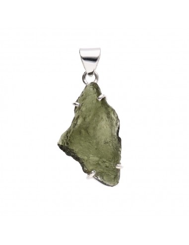 Pendentif Moldavite en argent 925 (81L)