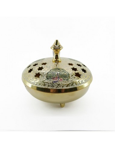 Bronze Censer with Color Engraving...
