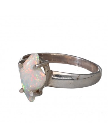 Anel Opala Irregular em Prata de Lei 925